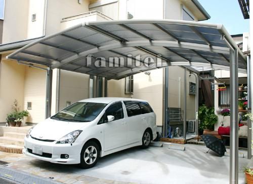 カーポート　プライスポート２台用　ワイド